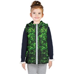 Emerald Forest Kid s Hooded Puffer Vest by FunnyCow