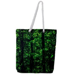 Emerald Forest Full Print Rope Handle Tote (large) by FunnyCow