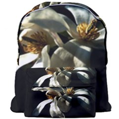 Two White Magnolia Flowers Giant Full Print Backpack by FunnyCow