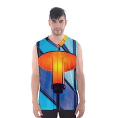 Orange Light Men s Basketball Tank Top by FunnyCow