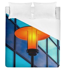 Orange Light Duvet Cover (queen Size) by FunnyCow