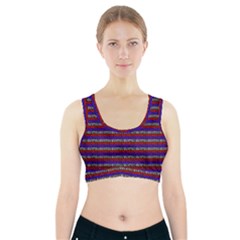 French Revolution Typographic Pattern Design 2 Sports Bra With Pocket by dflcprints