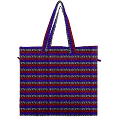 French Revolution Typographic Pattern Design 2 Canvas Travel Bag by dflcprints