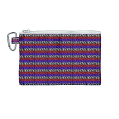 French Revolution Typographic Pattern Design 2 Canvas Cosmetic Bag (medium) by dflcprints