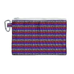 French Revolution Typographic Pattern Design 2 Canvas Cosmetic Bag (large) by dflcprints