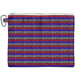 French Revolution Typographic Pattern Design 2 Canvas Cosmetic Bag (xxxl) by dflcprints