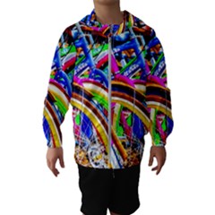 Colorful Bicycles In A Row Hooded Windbreaker (kids) by FunnyCow