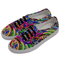 Colorful Bicycles In A Row Men s Classic Low Top Sneakers by FunnyCow