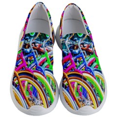 Colorful Bicycles In A Row Women s Lightweight Slip Ons by FunnyCow