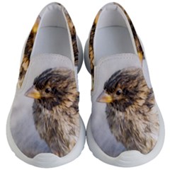 Funny Wet Sparrow Bird Kid s Lightweight Slip Ons by FunnyCow