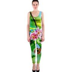 Crab Apple Flowers One Piece Catsuit by FunnyCow