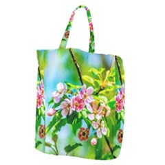 Crab Apple Flowers Giant Grocery Tote by FunnyCow