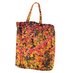 Orange, Yellow Cotoneaster Leaves In Autumn Giant Grocery Tote by FunnyCow