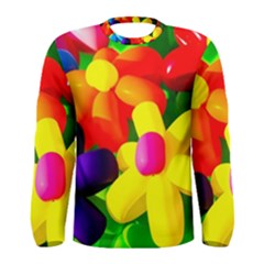 Toy Balloon Flowers Men s Long Sleeve Tee by FunnyCow