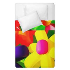 Toy Balloon Flowers Duvet Cover Double Side (single Size) by FunnyCow