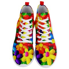 Toy Balloon Flowers Men s Lightweight High Top Sneakers by FunnyCow