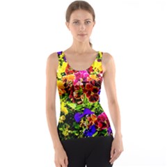 Viola Tricolor Flowers Tank Top by FunnyCow