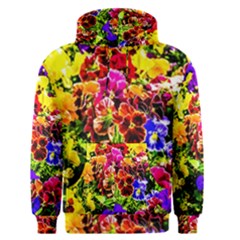 Viola Tricolor Flowers Men s Pullover Hoodie by FunnyCow