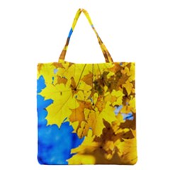 Yellow Maple Leaves Grocery Tote Bag