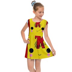 Kawaii Cute Tennants Lager Can Kids Cap Sleeve Dress
