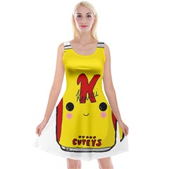 Kawaii Cute Tennants Lager Can Reversible Velvet Sleeveless Dress