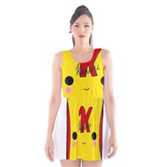 Kawaii Cute Tennants Lager Can Scoop Neck Skater Dress