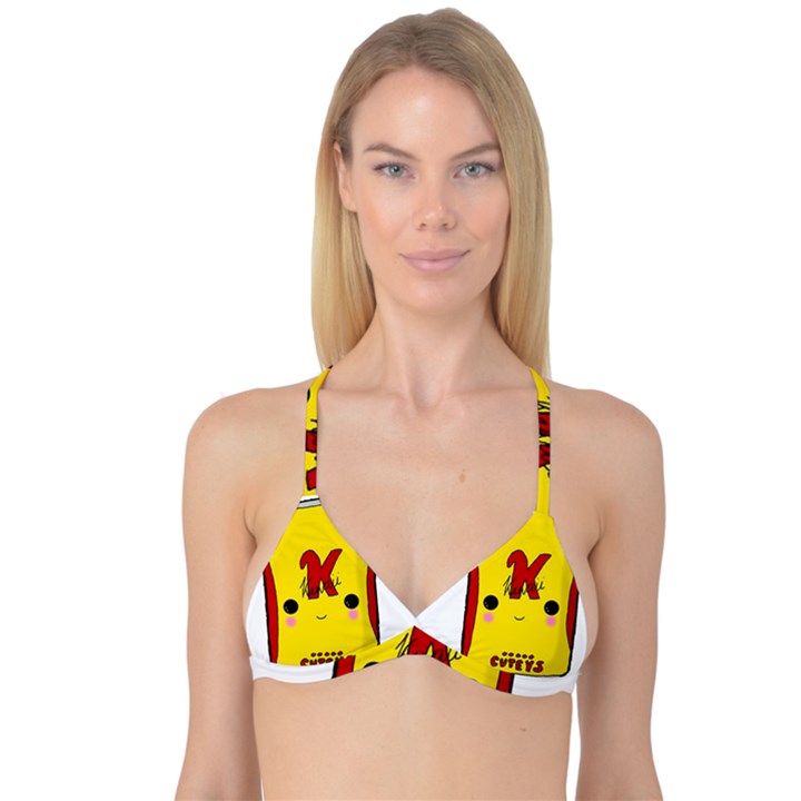 Kawaii cute Tennants Lager Can Reversible Tri Bikini Top