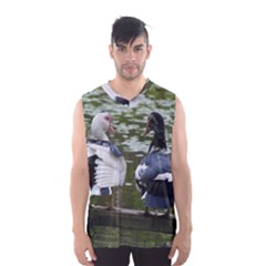 Muscovy Ducks At The Pond Men s Basketball Tank Top by IIPhotographyAndDesigns