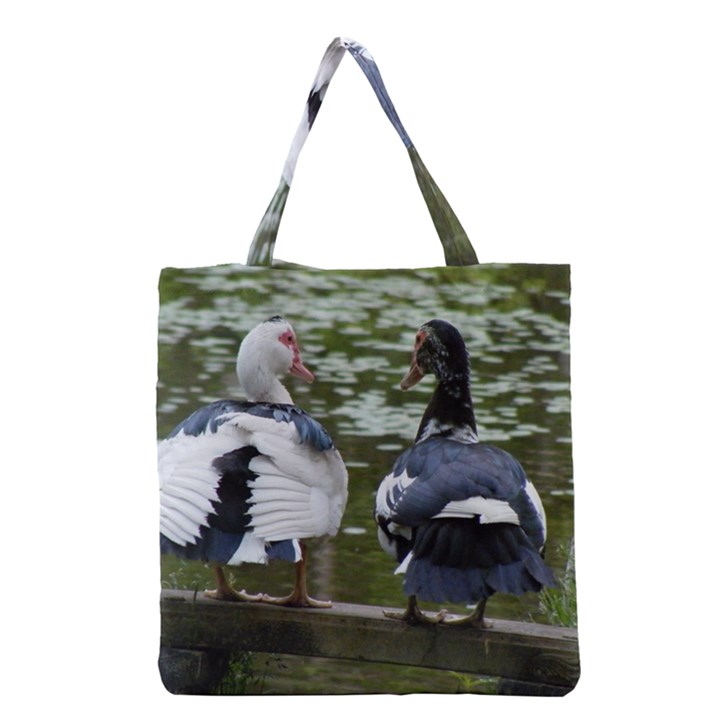 Muscovy Ducks at the Pond Grocery Tote Bag