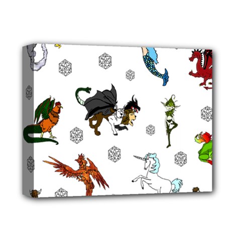 Dundgeon And Dragons Dice And Creatures Deluxe Canvas 14  X 11  by IIPhotographyAndDesigns