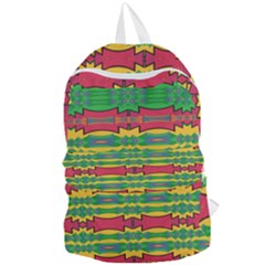 Shapes Rows Pattern                                   Foldable Lightweight Backpack by LalyLauraFLM