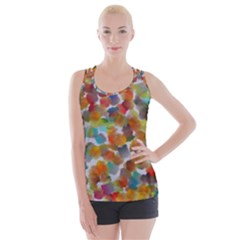 Colorful Paint Brushes On A White Background                                       Criss Cross Back Tank Top