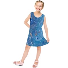 Metalic Waters Kids  Tunic Dress