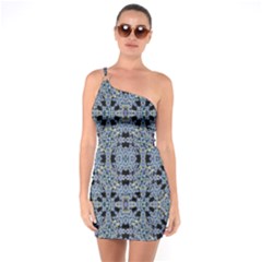 Oriental Ornate Pattern One Soulder Bodycon Dress by dflcprints