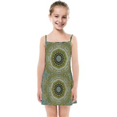 Modern Fantasy Rococo Flower And Lilies Kids Summer Sun Dress