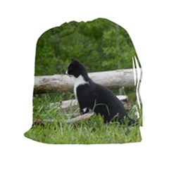 Farm Cat Drawstring Pouches (xxl) by IIPhotographyAndDesigns