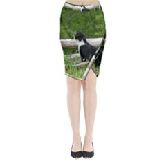 Farm Cat Midi Wrap Pencil Skirt
