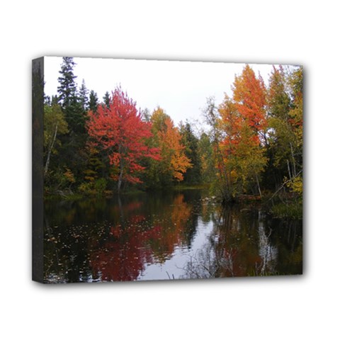 Autumn Pond Canvas 10  X 8 