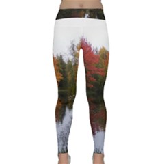 Autumn Pond Classic Yoga Leggings by IIPhotographyAndDesigns