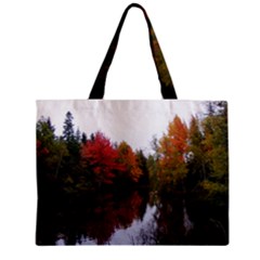 Autumn Pond Zipper Mini Tote Bag