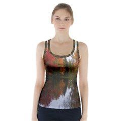 Autumn Pond Racer Back Sports Top by IIPhotographyAndDesigns