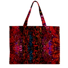 Retro Multi Colors Pattern Created By Flipstylez Designs Zipper Mini Tote Bag by flipstylezfashionsLLC