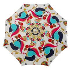 Retro Colorful Colors Splashes Straight Umbrellas