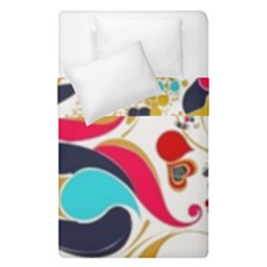 Retro Colorful Colors Splashes Duvet Cover Double Side (single Size) by flipstylezfashionsLLC