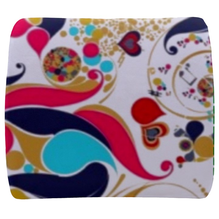 Retro colorful colors Splashes Back Support Cushion