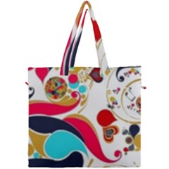 Retro Colorful Colors Splashes Canvas Travel Bag