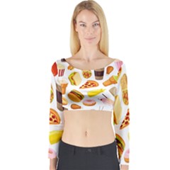 53356631 L Long Sleeve Crop Top by caloriefreedresses