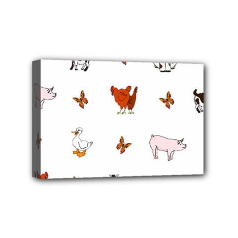 Farm Animals Mini Canvas 6  X 4  by IIPhotographyAndDesigns