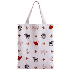 Farm Animals Zipper Classic Tote Bag