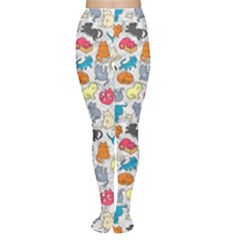 Funny Cute Colorful Cats Pattern Women s Tights